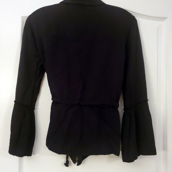 American Rag Boho XS Black Shirt Jacket - Picture 5 of 6